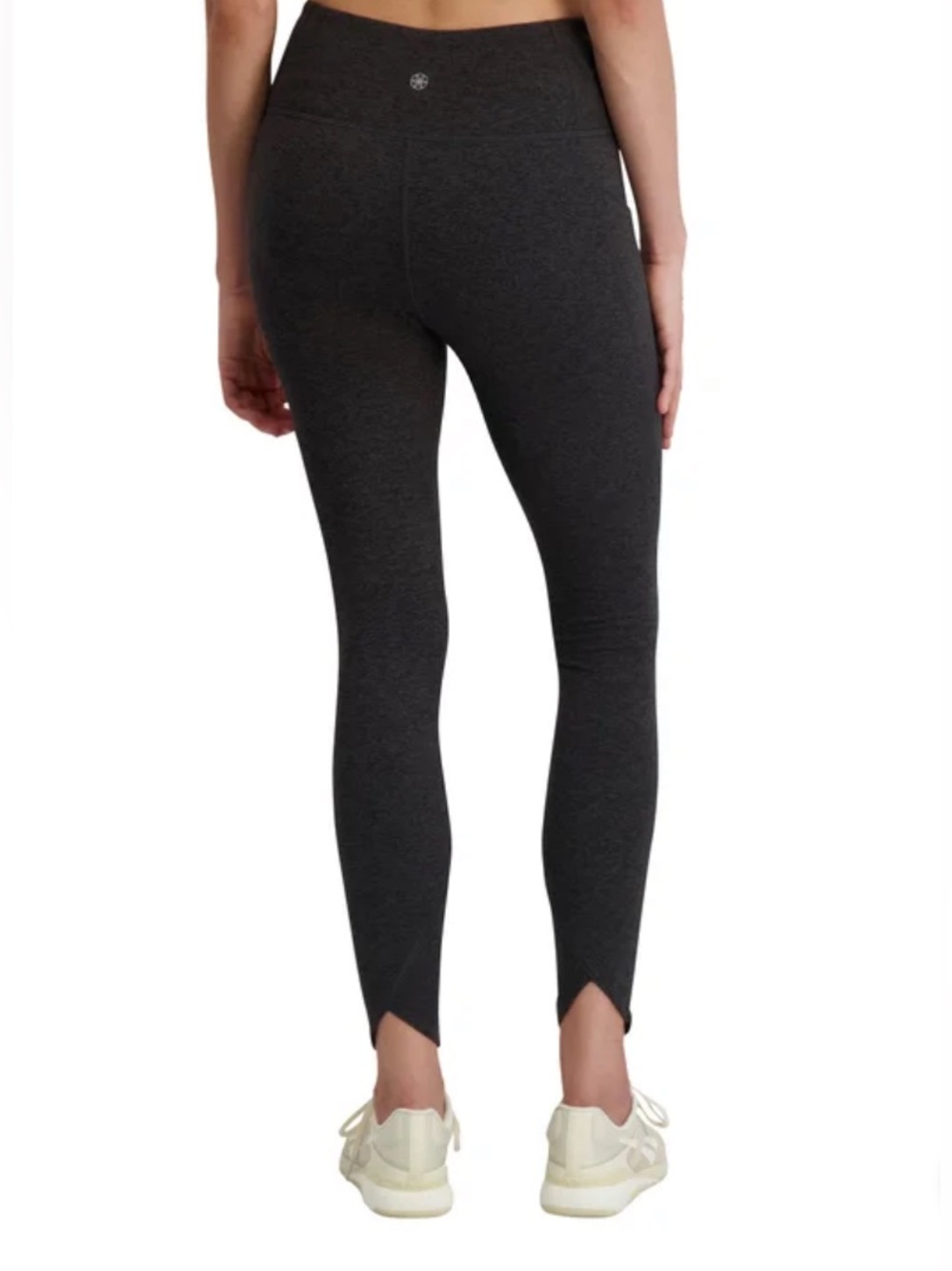 GAIAM High-Waist Dark Charcoal Heather Leggings-NWT - Picture 3 of 4